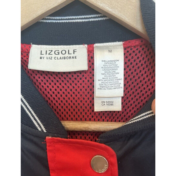 Vintage Liz Claiborne Nautical Sailing Jacket Womens Size M Golf Yacht Americana - Picture 2 of 13